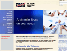 Tablet Screenshot of dallasmarketinggroup.com
